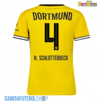 Camisa de time de futebol Borussia Dortmund Nico Schlotterbeck #4 Replicas 1º Equipamento Feminina 2026-27 Manga Curta